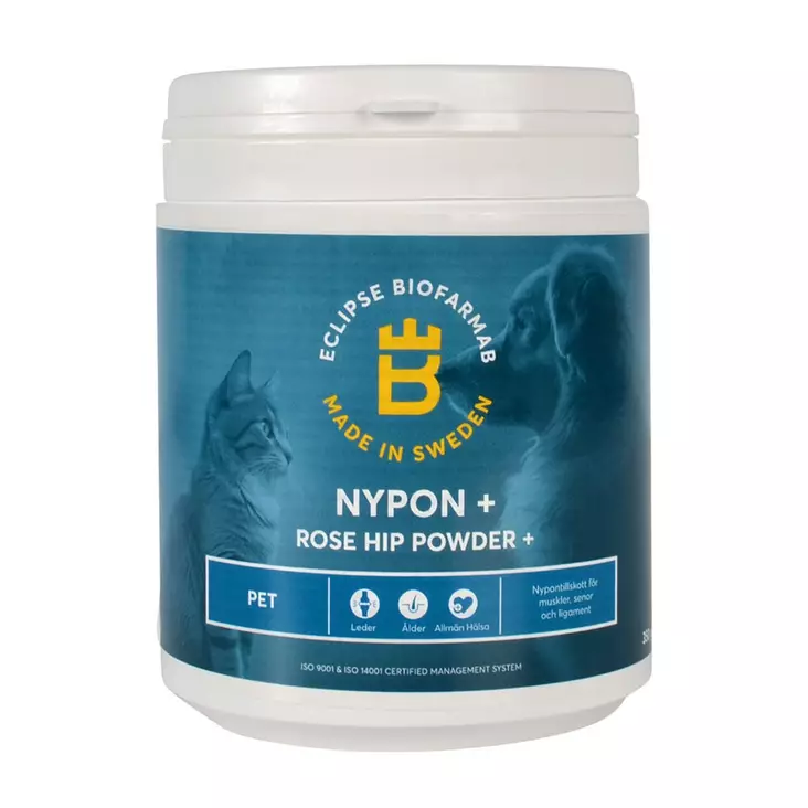 Nypon+ Ruusunmarja+MSM 350g PET Eclipse Biofarmab - Koiran lisäravinteet - 007931 - 1