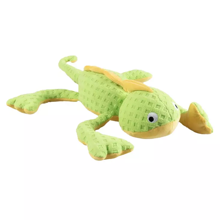 Rapiseva pehmosalamanteri täyttöaukolla 42x36x9cm kelta-vihreä Duvo+ - Koiran pehmolelut - 054941 - 1