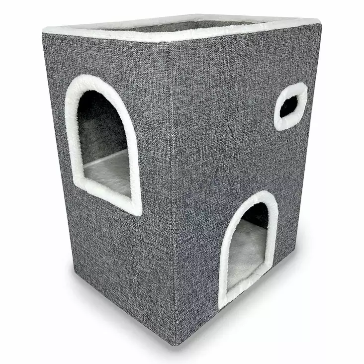 Pesätalo Gordon 46x36x58cm harmaa Duvo+ - Kissan pesä-, iglu- ja riippupedit - 054901 - 1