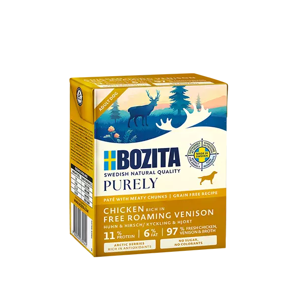 Peura 370g Purely Pate Bozita Dog - Koiran säilykkeet aikuisille koirille - 051541 - 1