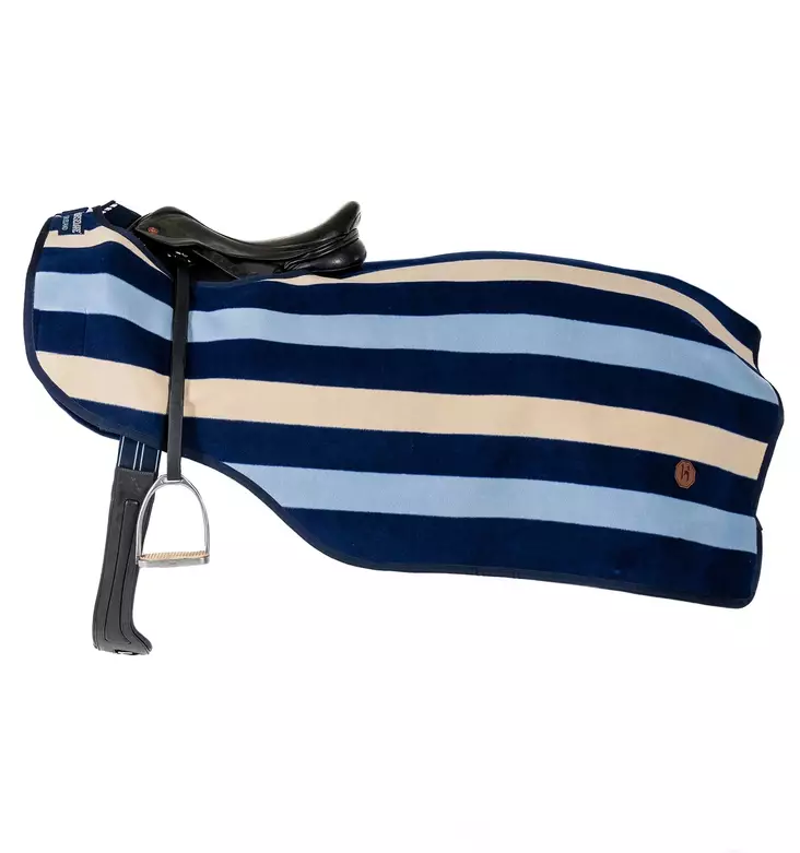 Ratsastusloimi Newmarket witney stripes-navy Horseware - Hevosen selkä- ja ratsastusloimet - 059361 - 1