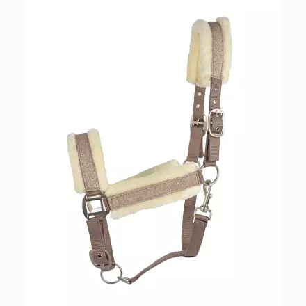 Riimu Ylva glitter kulta Hansbo Sport - Hevosen nylonriimut - 034721 - 1