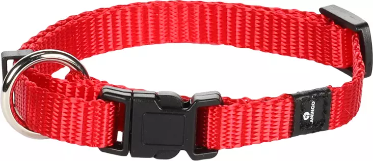 Säädettävä panta pistolukolla Ziggi nylon XS punainen Flamingo - Koiran pika- ja pistolukkopannat - 050711 - 1