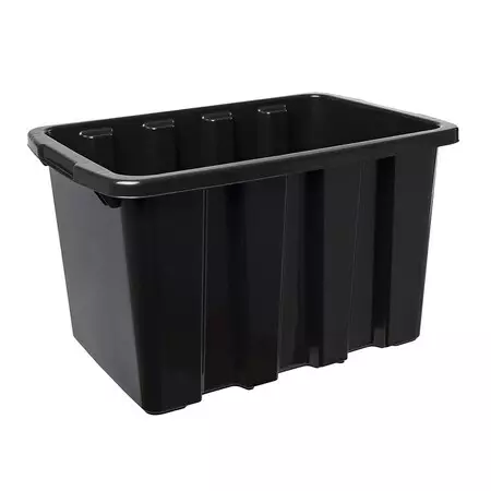 Säilytyslaatikko Strongbox 55L musta Nordiska Plast - Hevosen varusteiden kuljetus ja säilytys - 037981 - 1