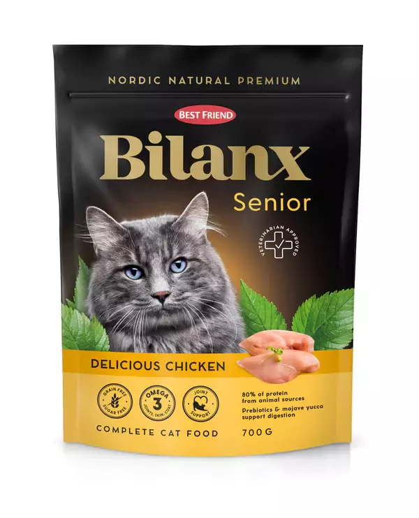 Senior kana 700g Bilanx - Kissan kuivaruoat ikääntyville kissoille - 052161 - 1