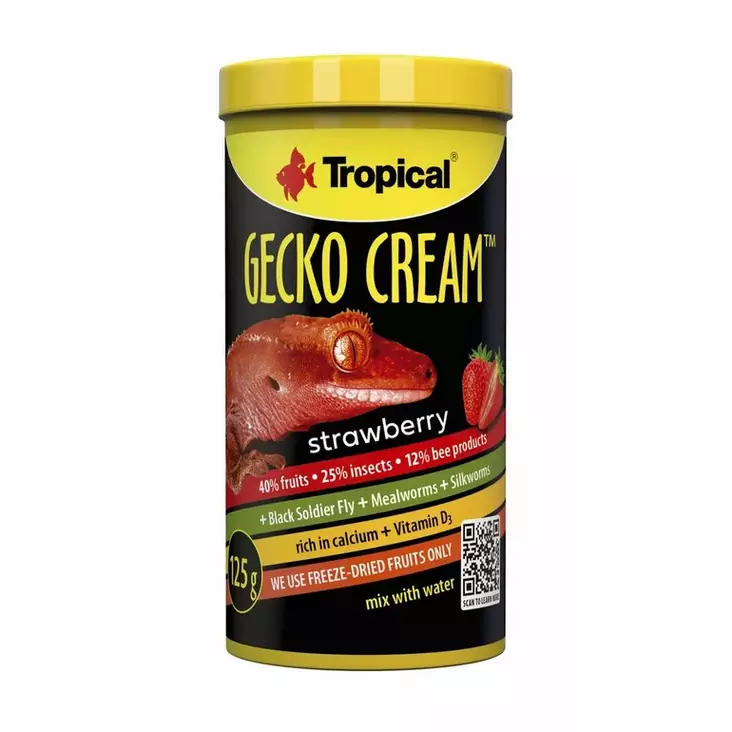 Strawberry Gecko Cream 100ml Tropical - Matelijoiden ruokinta ja lisäravinteet - 056061 - 1