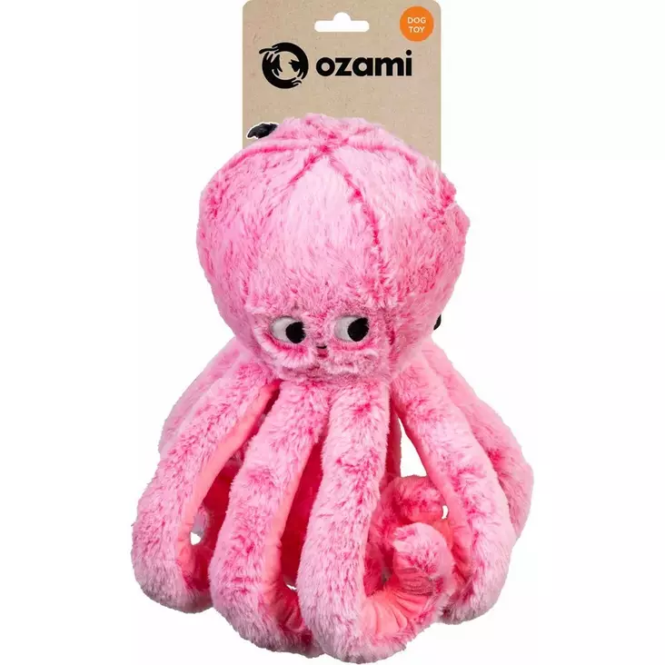 Pehmomustekala Octopus 60cm pinkki OZami - Koiran pehmolelut - 054921 - 1