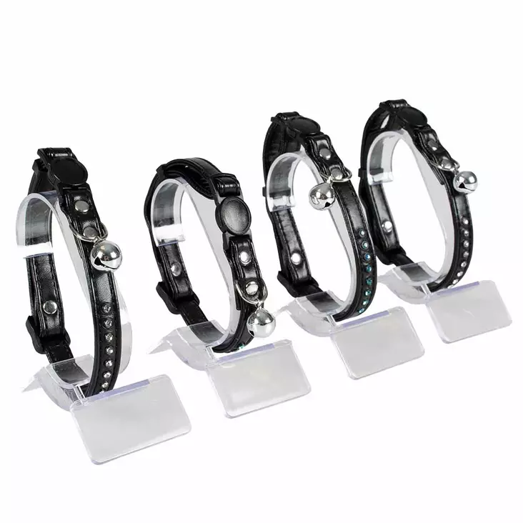 Tekonahkainen kissanpanta Timangi 20-30x1cm musta Duvo+ - Aikuisen kissan pannat - 050821 - 1