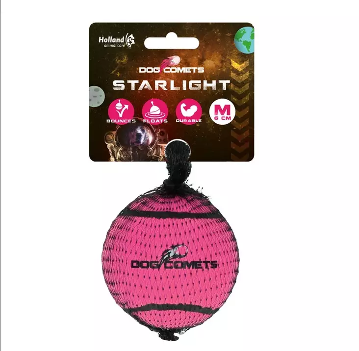 Tennispallo Starlight M 6cm Dog Comets - Koiran pallot ja heittolelut - 047671 - 1