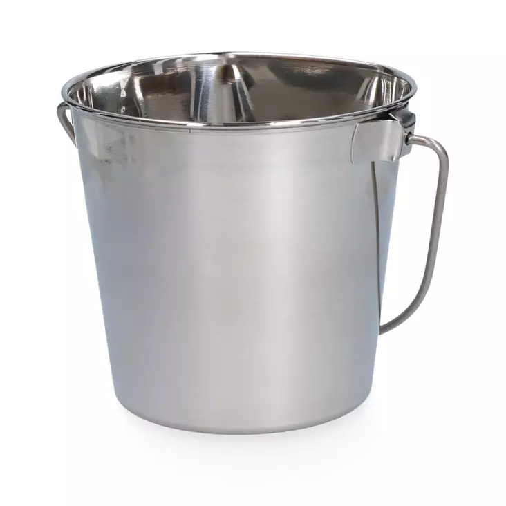 Teräsämpäri 1,89l litteällä sivulla HAC - Koiran metallikupit ja telineet - 003101 - 2