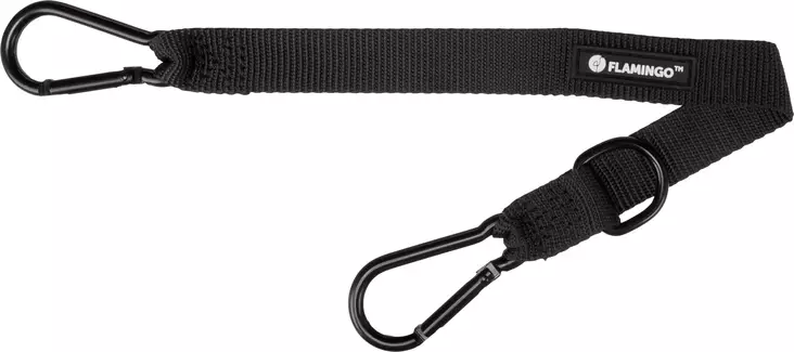Turvavyöliitin karabiinilukoilla Darrel M/40x2,5cm max 30kg Flamingo - Koiran turvavaljaat ja liittimet - 056801 - 1