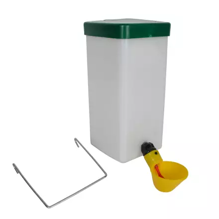 Vesiautomaatti kupilla 1l vihr/valk Gaun - Kotieläinten juoma-astiat ja -automaatit - 024901 - 1