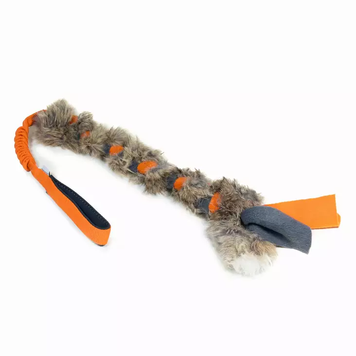 Vetolelu Rabbit Braided Tug kaninkarva-fleece 80cm Zayma - Koiran köysilelut - 055741 - 1