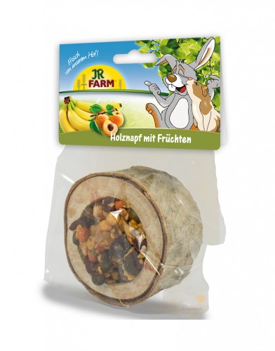 Hedelmätäytteinen koivukuppi 120g JR - Pieneläinten herkut ja namipalat - 006762 - 1