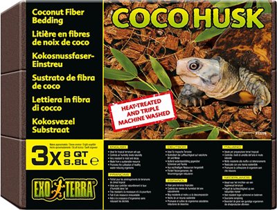 Terraariokuivike kookoskuitu 3x7L Coco Husk ExoTerra - Terraarion tarvikkeet ja kuivikkeet - 023492 - 1