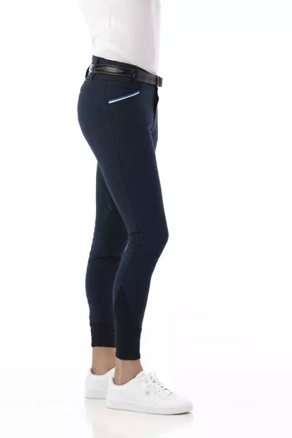 Ratsastushousut polvigripeillä Lars miehille tummansininen Equitheme - Ratsastushousut - 052662 - 2