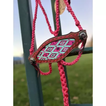 Köysiriimu Pink Aztec Schulz Equine - Hevosen nylonriimut - 056652 - 1