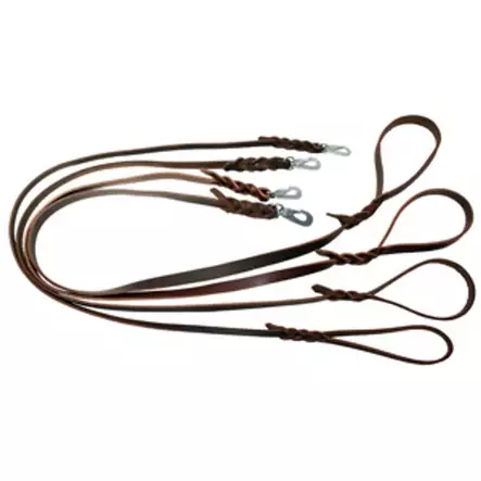 Nahkatalutin 12mmx180cm BGB-lukko ruskea Alac - Koiran nahkataluttimet - 057272 - 1