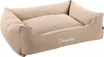 Reunapeti Dreambay Rectangle vettähylkivällä kankaalla 120x95x28cm beige Flamingo - Koiran reunalliset pedit - 057452 - 1