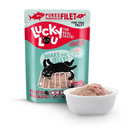 Extra tonnikalafile hyytelö 70g ps Lucky Lou - Aikuisten kissojen säilykkeet - 051092 - 2