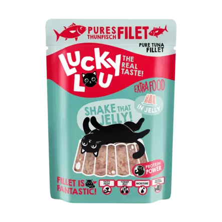 Extra tonnikalafile hyytelö 70g ps Lucky Lou - Aikuisten kissojen säilykkeet - 051092 - 1