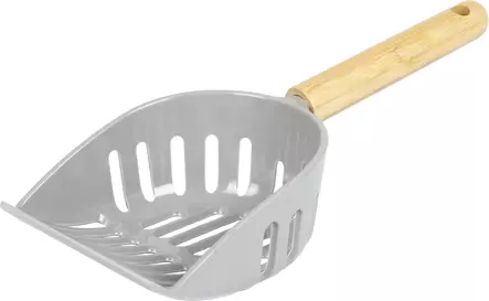 Hiekkalapio Mina melamiini bambuvarsi harmaa Flamingo - Hiekkalapiot, -pussit ja -keräilyastiat - 055492 - 1