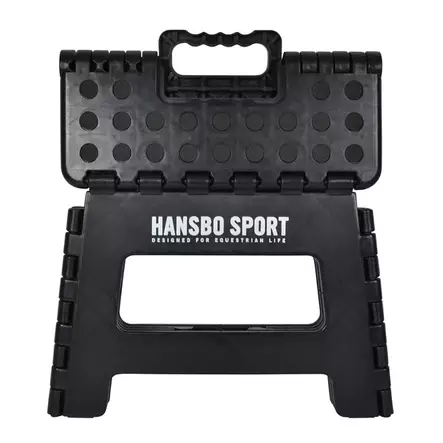 Jakkara kokoontaitettava musta muovia Hansbo Sport - Telineet, koukut ja ripustimet - 056672 - 2