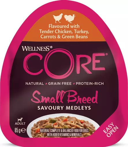 Kana & Kalkkuna 85g Savoury Medleys CORE - Koiran säilykkeet aikuisille koirille - 014752 - 2