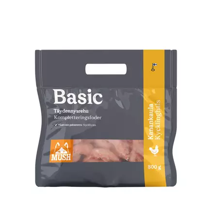 Kanan kaulat 800g pakaste MUSH - Koiralle pakastelihat ja -elimet - 030972 - 2