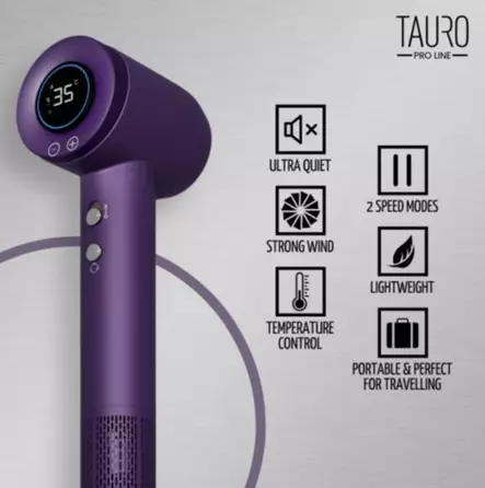Kuivaaja Ionic Pet Hair Dryer lila Tauro Pro Line - Turkinkuivaimet, suoristajat - 051652 - 2