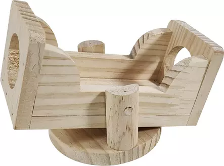 Keinulauta jyrsijöille puinen 15x9,5x10cm Companion - Pieneläinten lelut ja puuhasteltavat - 057592 - 1