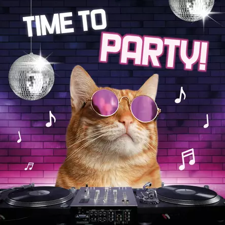 Kortti 13.7x13.7cm Time to Party! - Lahjatavarat - 059132 - 1