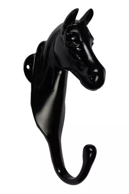 Koukkunaulakko Hevosen pää musta HKM-sports - Hevosen hoitovälineiden säilytys - 055792 - 1