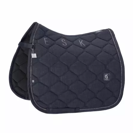 Kouluhuopa Bouclé Crystal DL navy Eskadron - Ratsun satulahuovat ja romaanit - 055992 - 1