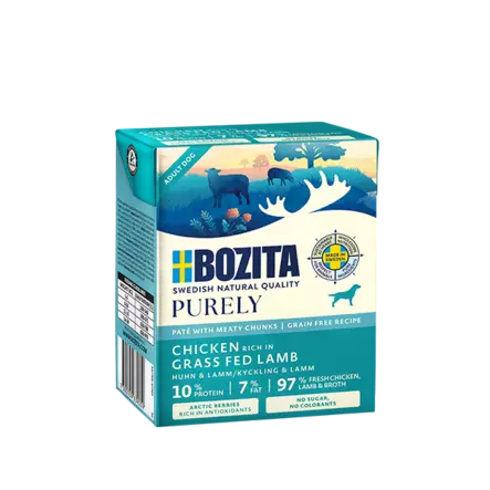 Lammas 370g Purely Pate Bozita Dog - Koiran säilykkeet aikuisille koirille - 051542 - 1
