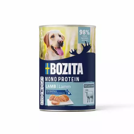 Lammas pate mono proteiini 400g Bozita dog - Koiran säilykkeet aikuisille koirille - 056192 - 1