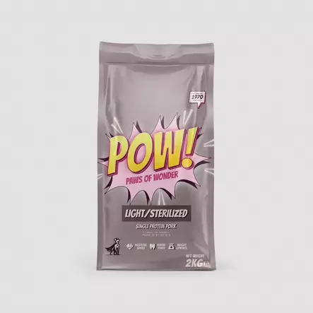 Light / Sterilized single protein pork POW! dog - Koiran kuivaruoat aikuisille koirille - 039352 - 3