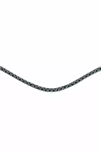 Otsapanta Precious tummanvihreä HKM-sports - Hevosen otsapannat - 055192 - 1