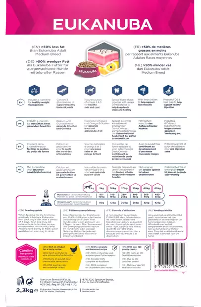 Overweight Daily Care Eukanuba - Koiran kuivaruoat aikuisille koirille - 023772 - 2