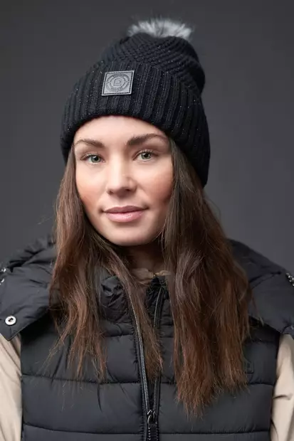 Pipo Lira Glitter musta ONE SIZE Equipage - Ratsastajan asusteet - 054872 - 2