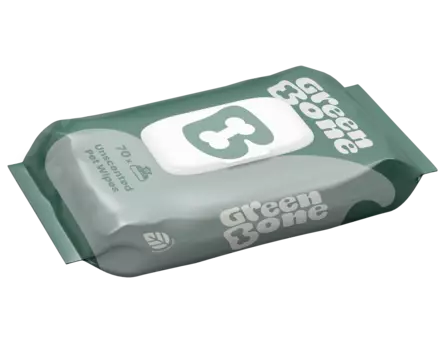 Puhdistusliinat 70kpl hajustamaton Green Bone - Koiran puhdistusliinat ja kuivapesu - 054592 - 1