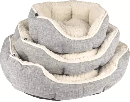 Reunapeti Zupo Octagon harmaa-valkoinen Flamingo - Koiran reunalliset pedit - 057712 - 2