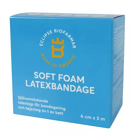 Soft Foam lateksiteippi 5m x 6cm Eclipse Biofarmab - Hevosen haavahoito ja ensiapu - 035262 - 2