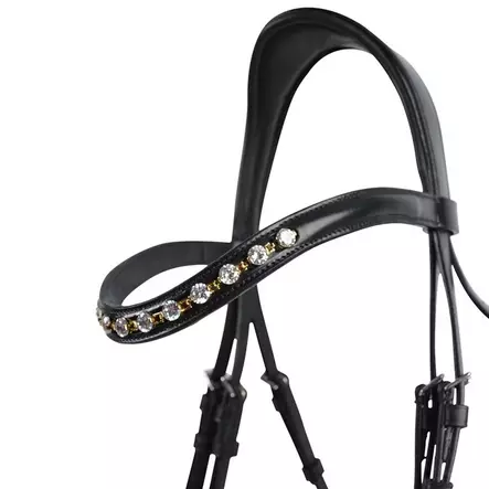 Suitset Jessie musta ilman ohjia Hansbo Sport - Ratsuhevosen suitset ja turpahihnat - 056582 - 2