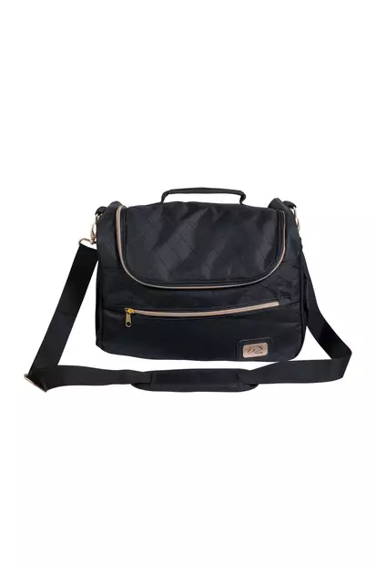 Tarvikelaukku Berry 35x22x23cm musta-ruusukulta HKM-sports - Hevosen hoitovälineiden säilytys - 055282 - 1