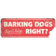Kyltti Barking Dogs metallia 40x13cm D&D - Varoitus- ja huomiokyltit - 028362 - 1