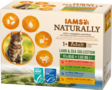 Land & Sea 12x85g kastikelajitelma Naturally Iams - Aikuisten kissojen säilykkeet - 000532 - 2