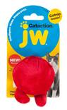 Samettipallo jaloilla ja kissanmintulla 7x8cm punainen JW - Kissan pallot - 038972 - 1