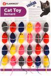 Vinkuhiiri Bernard 5cm värimix Flamingo - Kissan hiiret, linnut, perhoset ym. - 035182 - 8
