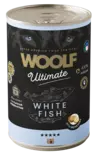 Valkoinen kala & peruna 400g purkki Ultimate Canned Dogfood Woolf - Koiran säilykkeet aikuisille koirille - 052622 - 1